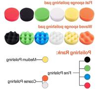 Kit de polisage, bonnet de polissage, adaptateur pour perceuse, 5 pouces, ensemble de 23 pièces
