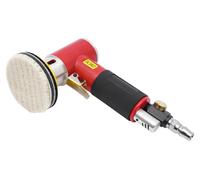 Kit de polissage à air comprimé - Ponceuse excentrique et polisseuse - Vitesse de rotation 10 000 tr/min - Plateau de soutien 2,5/5/7,5 cm - Filetage 6 mm - Raccordement pneumatique 6,3 mm - Consommat