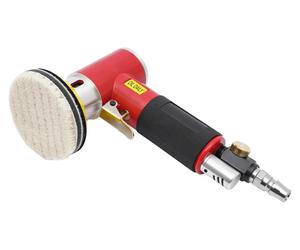 Kit de polissage à air comprimé - Ponceuse excentrique et polisseuse - Vitesse de rotation 10 000 tr/min - Plateau de soutien 2,5/5/7,5 cm - Filetage 6 mm - Raccordement pneumatique 6,3 mm - Consommat