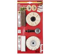 KWB Kit de polissage 485300 – 6 pièces avec pâte de polissage