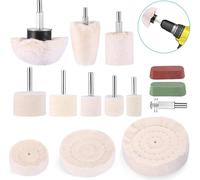 Kit de polissage pour visseuse sans fil Perceuse métal-aluminium Buffing Kit