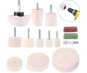 Kit de polissage pour visseuse sans fil Perceuse métal-aluminium Buffing Kit