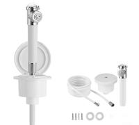 Kit de pommeau de douche yacht avec unité de poche rétractable, système de livraison sous pression, joint anti-poussière et humidité et tuyau en PVC à cinq couches pour une utilisation en extérieur (4