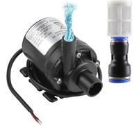 Kit de pompage amphibie 800 l/h, 5 m, avec alimentation mini-DC 12 V, sans broches, pour aquarium et bassin, filtre et pompe de déversement inclus.