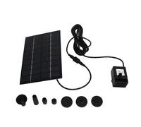 Kit de pompe à eau solaire 9 V 1,8 W, montage facile, anti-obstruction, avec buses, pour décoration de piscine et de jardin