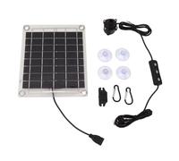 Kit de Pompe à Eau Solaire DIY, Pompe de Fontaine Solaire avec Panneau, Ventouse, Interrupteur, Fontaine à énergie Solaire Submersible 20 W pour Bain d'oiseaux, Aquarium, étang