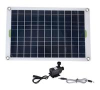 Kit de Pompe à Eau Solaire, Fontaine Solaire, Pompe Submersible à énergie Solaire 800L/h avec Panneau Solaire 50W 12V, Idéal pour