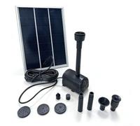Kit de pompe à fontaine solaire avec 9 buses, 6 W/10 W pour bain d'oiseaux, aérateur de bassin et décoration de jardin, pompe solaire flottante avec protection automatique (10 W)