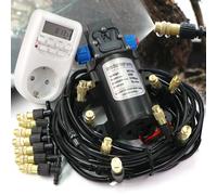 Kit de pompe auto-amorçante 30-10m 60W, système de refroidissement par brumisation, buse réglable 1/4 "4/7mm, atomiseur pulvérisateur, arrosage de jardin 20m Pump Kit