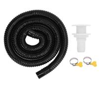 Kit de pompe de cale 1100 GPH, comprenant 2 mètres de tuyau et une valve anti-retour de 29 mm, pour bateau