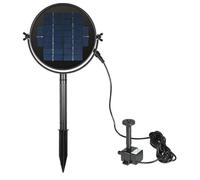 Kit de pompe pour fontaine solaire, sans balais, avec 4 buses, hauteur de jet de 50 à 80 cm