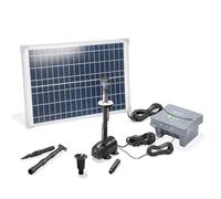 Kit de pompe solaire de bassin 25/700 LED, pompe avec filtre, arrosage extérieure 700 l/h, batterie LiFePo4, module 25 W, fontaine solaire