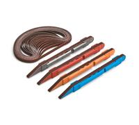 Kit de ponçage à gros grain 6,35 mm pour le travail du bois, le modélisme, l'impression 3D, le ponçage de détail