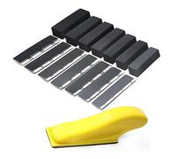Kit de ponçage de précision - 70 feuilles de papier abrasif au carbure de silicium, cale à poncer manuelle