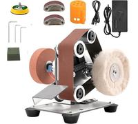 Kit de ponceuse mini – 3 en 1, faible bruit, réglage de la vitesse en 7 niveaux | Pour poncer et polir, idéal pour les travaux de bricolage, le bois et le métal (100 x 120 x 130 mm)