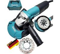 Kit de ponceuse pour béton. Fraiseuse de rénovation 1100W, livrée dans un coffret MakPac. Inclut une hotte d'aspiration 191W06-8 et 2 meules abrasives diamantées de qualité supérieure