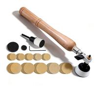 Kit De Ponceuse Pour Bol, Kit De PonçAge Pour Bol Ponceuse à Main à Bois Bols Avec TêTe De Broche Rotative, Tampon De Polissage De 1 Po Et 2 Po Et 50 Disques De PonçAge Pour Le Travail Du Bois