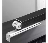 Kit de Porte coulissante étanche pour Grange - Rail de 5,94 m et quincaillerie de Montage, Accessoires Noirs durables pour Une Installation Facile et Une décoration intérieure élégante, idéa