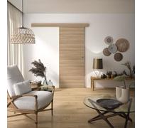 Kit de porte coulissante - OPTIMUM - BARBADE2 - H 204 x 83 x 3,6 cm, MDF, haute qualité, installation facile