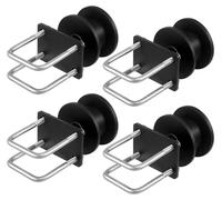 Kit de porte coulissante VEVOR 150x293,6mm, kit matériel de porte roulante avec rainure de roue en H pour portes coulissantes autoportantes et portes roulantes, galets de porte coulissante