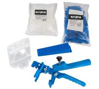 Kit de pose de carrelage : 100 croisillons de 3 mm auto-nivelants - 100 cales - pince