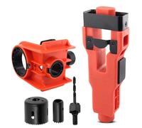 Kit de pose de loquet de porte, outil à mortaiser pour un traçage | Kit d'installation de porte pour portes de 1-3/8 po ou 1-3/4 po d'épaisseur, avec outils de traçage,Orange