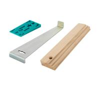 Wolfcraft Kit de pose pour sols stratifiés 6931000 – 22 pièces, cale de frappe et tire-lame