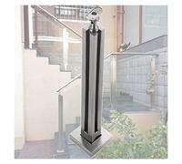 Kit de poteaux de garde-corps en acier inoxydable 304 pour verre - Système de balustrade complet pour escaliers intérieurs et extérieurs, finition saphir, hauteur 125 cm, solution de sécurit
