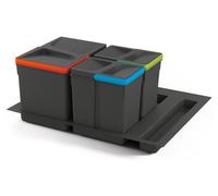 Emuca Set de boîtes avec base recyclable pour tiroir de cuisine Transparent Transparent Taille unique
