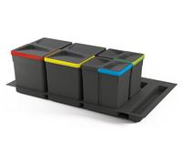 Kit de poubelles à base Recycle pour tiroir de module 900 mm 15L, 7L, 7L