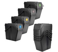Kit de poubelles KADAX, noir