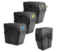 Kit de poubelles KADAX, noir