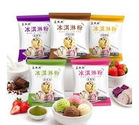 Kit De Poudre Crème Glacée DIY - Mélange 5 Saveurs À Usage Domestique Et Commercial, Super Facile, Aucune Machine Nécessaire Avec 30 G X Paquets Friandises Crémeuses