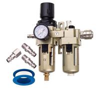 Kit de préparation d'air Filtre - Réducteur - Lubrificateur 1/4" + Connecte
