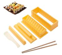 Kit de préparation de sushis comprenant un moule, des baguettes et une cuillère – Appareil de fabrication de sushis pour débutants, de forme ronde