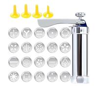 Kit de presse à biscuits | Accessoires de cuisson en acier inoxydable | Machine à biscuits automatique, pour fête de Noël, dortoir, restaurant, cuisine, débutant