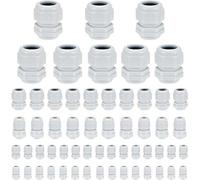 Kit de presse-étoupes à vis, 58 pièces, étanche, M12-M32, IP68, nylon, réglable