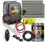 Kit de Protection Contre Les sangliers Ellofence 250m - Clôture électrique pour repousser Les sangliers - Appareil Puissant avec Mise à la Terre - Matériau de clôture Haut de Gamme