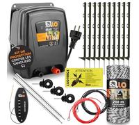 Kit de Protection Contre Les sangliers Ellofence 50m - Clôture électrique pour repousser Les sangliers - Appareil Puissant avec Mise à la Terre - Matériau de clôture Haut de Gamme