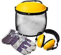 Kit De Protection Ozaki Composé D'un écran Grillagé Relevable (en1731), D'une Paire De Lunettes De Sécurité (en166 F), D'un Casq