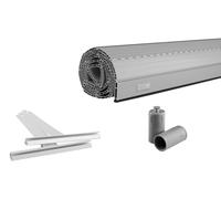 Kit de protection pour volets roulants, PVC Maxi, 100x120 cm, gris, adaptable (coupe possible)