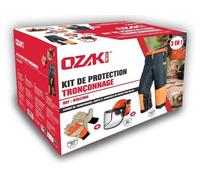 Kit de protection tronçonnage casque + gants + visière