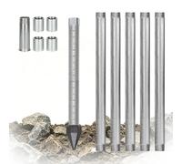 Kit De Puits à Pointe De Sa-ble, Kit De Puits à Pointe D'entraînement En Acier Inoxydable 1-1/4", Longueur De Tuyau 36 Pouces, Tamis De Filtration De Précision 60 Mesh, Une Vie Hors Réseau(5+1)