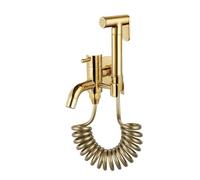 Kit de pulvérisateur de bidet avec tuyau de 2,3 m, robinet mural en laiton | Pulvérisateur de bidet portable avec tuyau de 2,3 m pour un nettoyage et une hygiène faciles dans n'importe quel espace