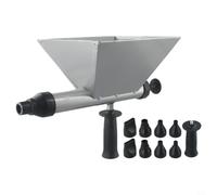 Kit de pulvérisation automatique pour mortier avec adaptateur de perceuse électrique, kit de pulvérisateur en alliage d'acier avec 8 buses remplaçables, dispositif de remplissage de ciment efficace