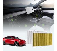 Kit de purificateurs d'air pour les modèles Tesla Y et 3 - 2016-2024 Gen 2 - Charbon actif - Lot de deux - Accessoires