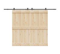 vidaXL Kit de ferrures pour portes coulissantes 427 cm acier noir