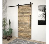 Kit de quincaillerie de porte coulissante SKIEN 200 cm noir