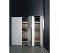 Kit de quincaillerie porte coulissante pliante pour meubles, armoires, penderie avec nouvelle option Soft