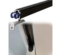 Kit de quincaillerie pour Porte coulissante à Fermeture amortie - Système de Rail de Plafond de 3,5 m pour armoires et penderies, Fonctionnement Fluide, Durable, Installation Facile, silenci